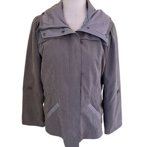 Mo-Ka Grey Mist "Lillian" Lightweight Rain Jacket M